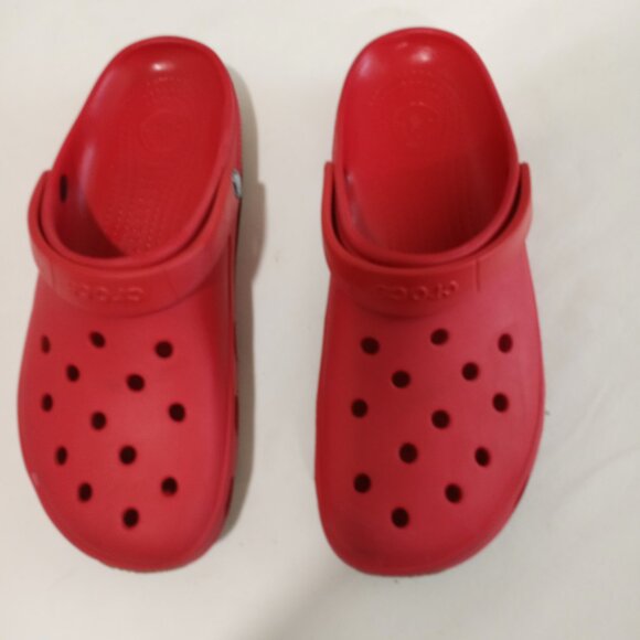 BRIGHT RED CROCS CLASSIC CLOGS MEN SIZE 12 M - Picture 8 of 8